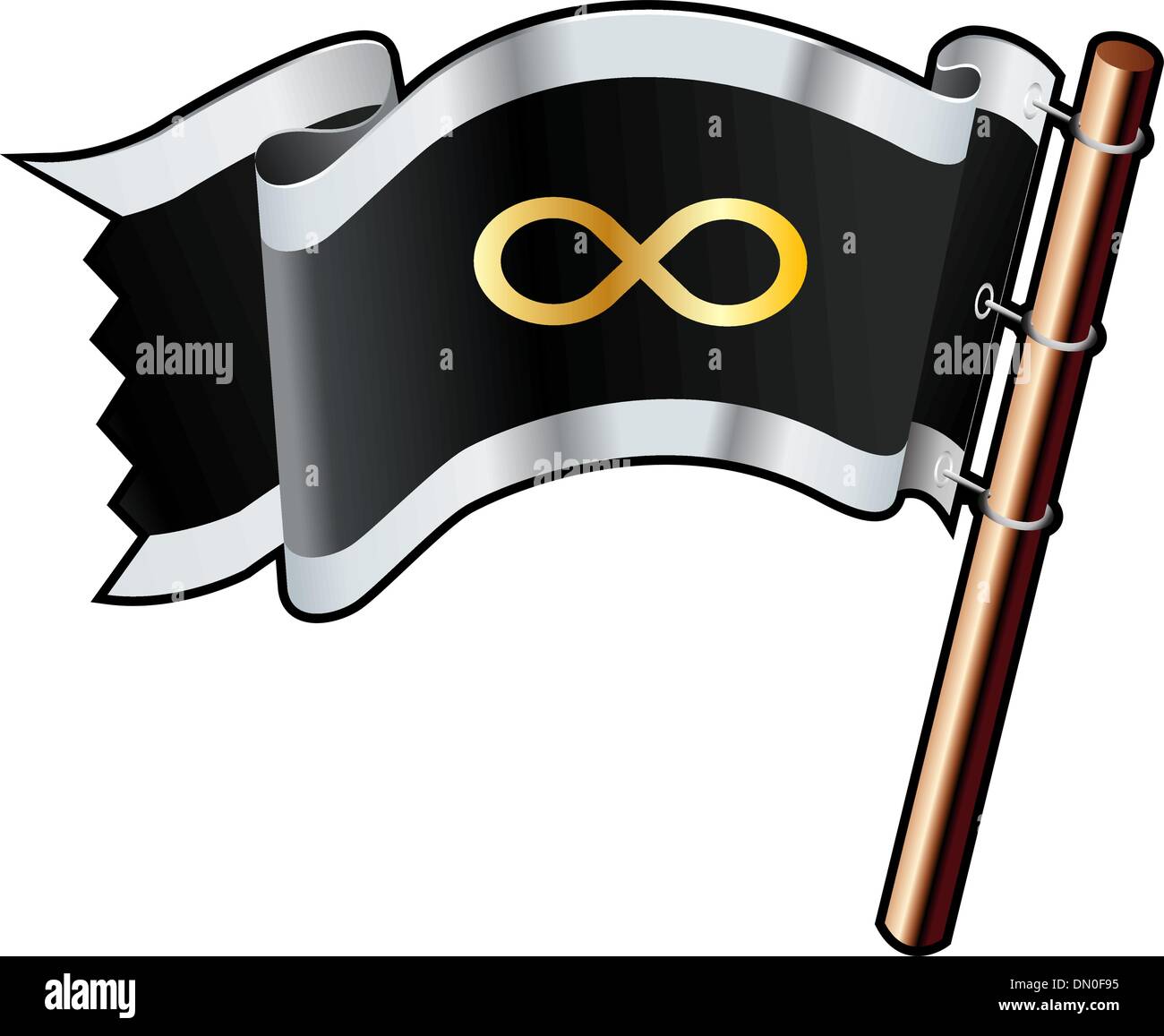 Infinity pirate flag Stock Vector Image & Art Alamy