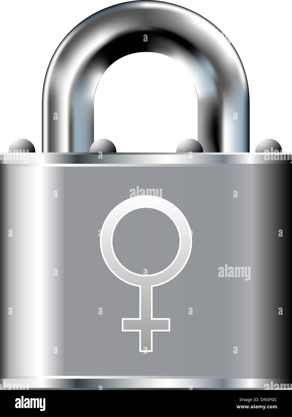 Female security icon Stock Vector