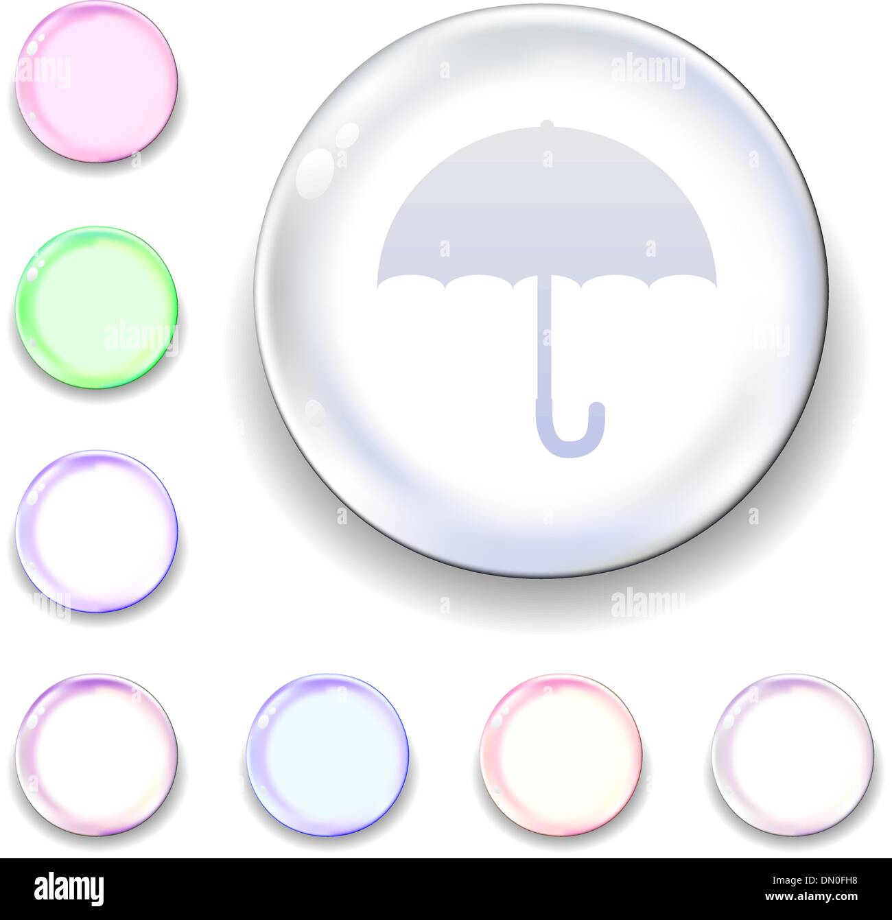 Protection glass orb icon Stock Vector