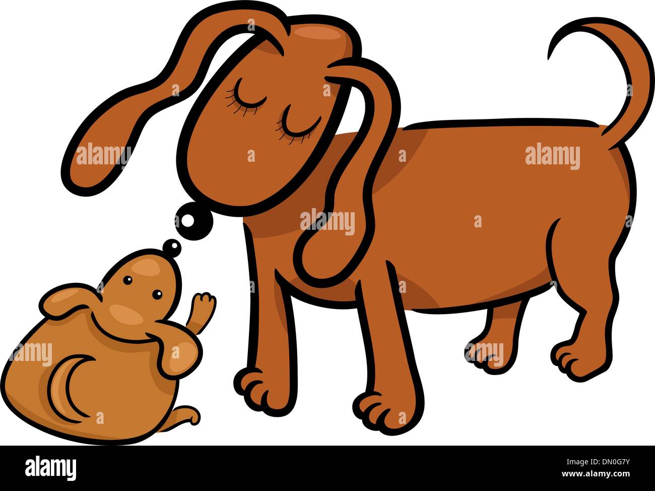 Cartoon puppy dog mom hires stock photography and images Alamy