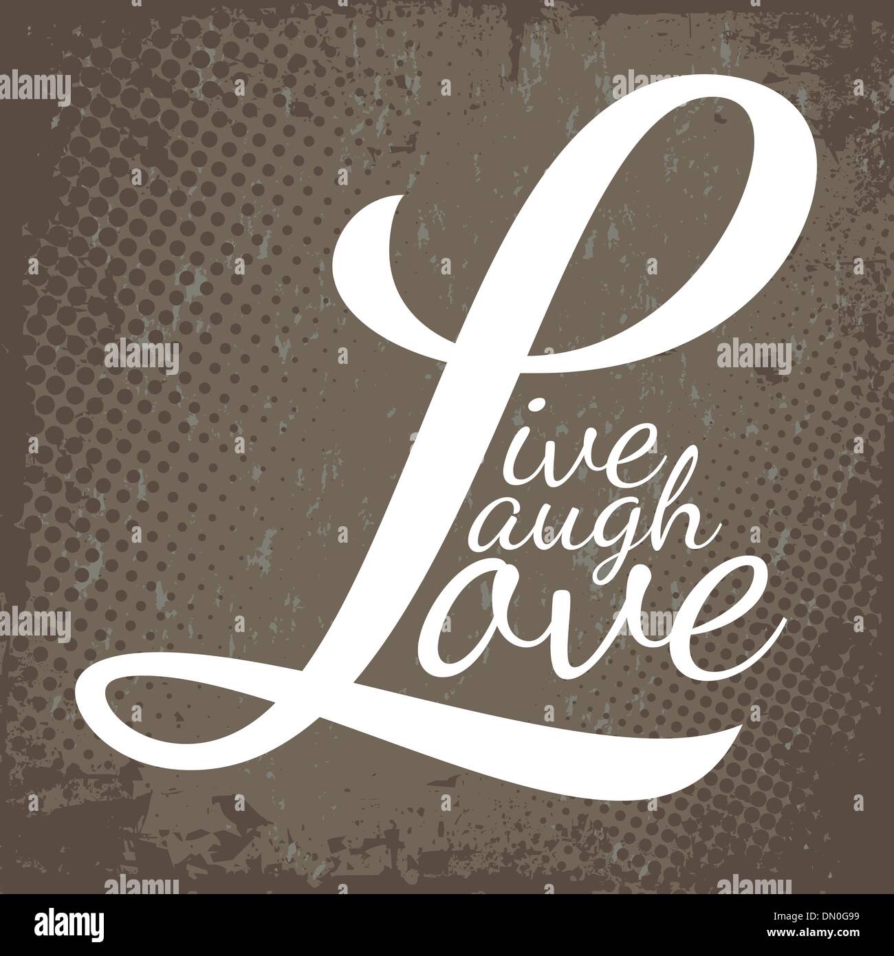 Live Laugh Love Stock Vector