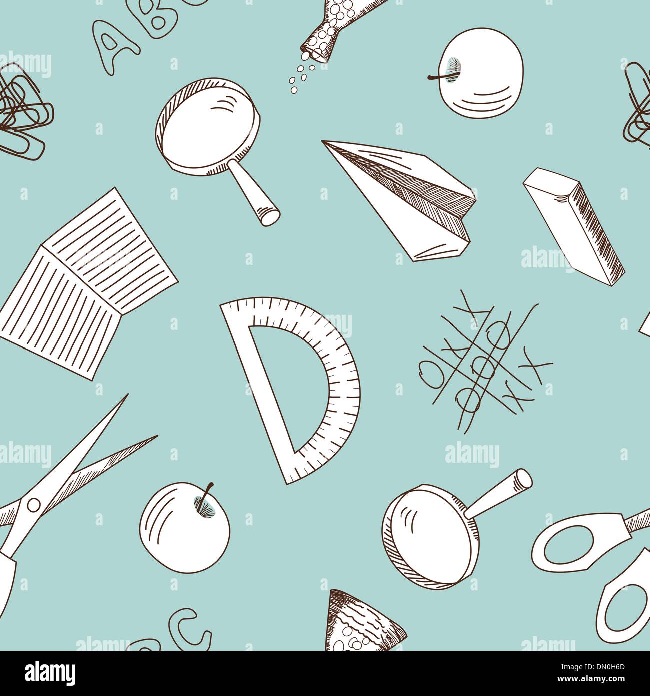school seamless Stock Vector