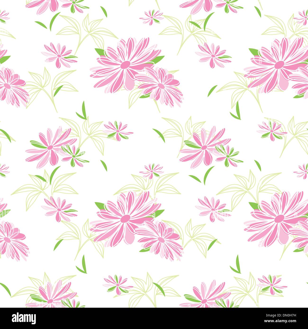 Seamless flower pattern background Stock Vector Images - Alamy