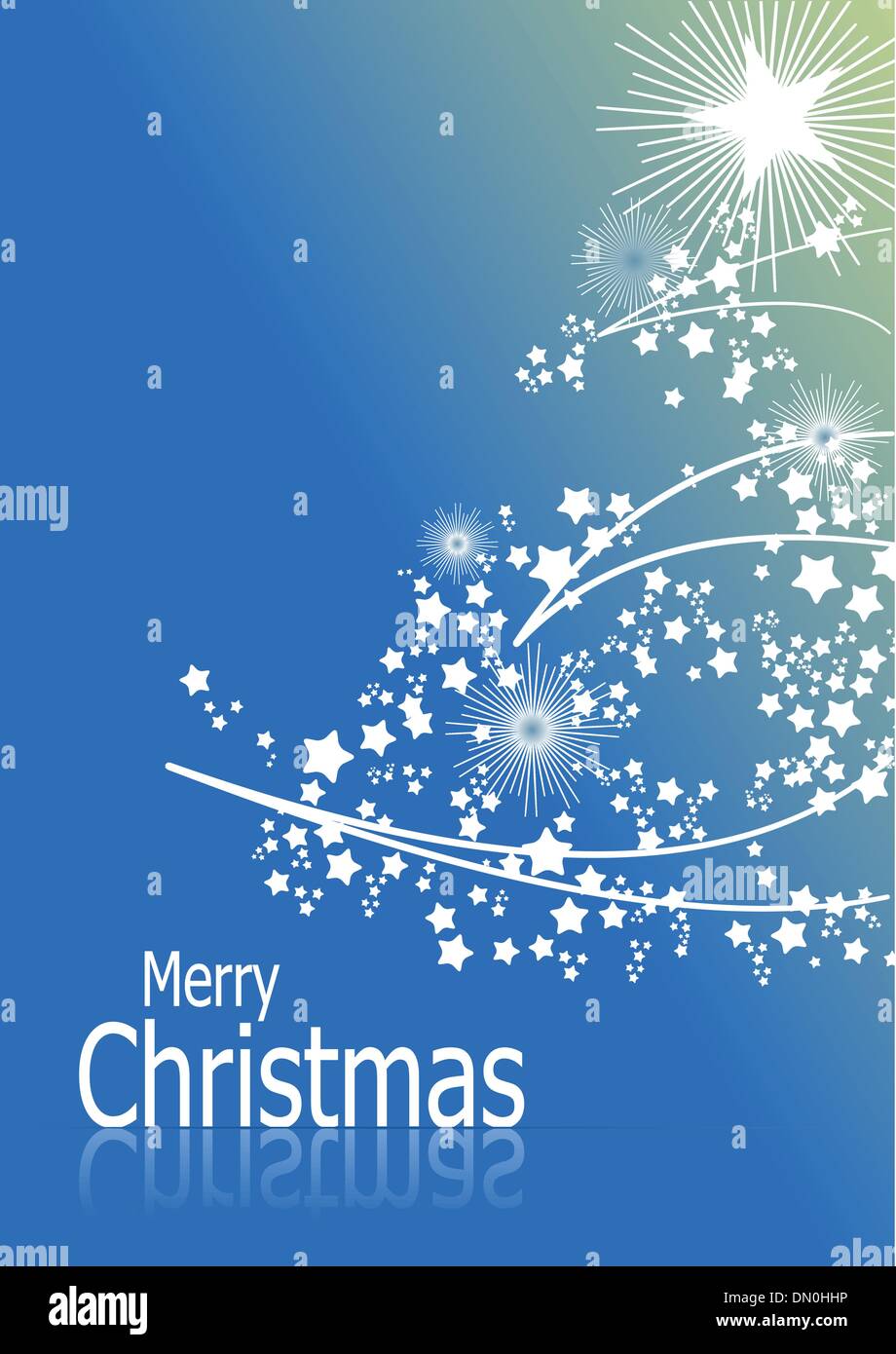 Blue abstract Christmas background with white snowflakes Stock Vector ...