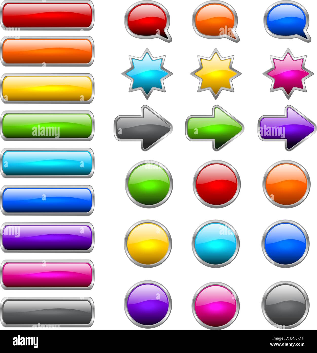 Web buttons Stock Vector