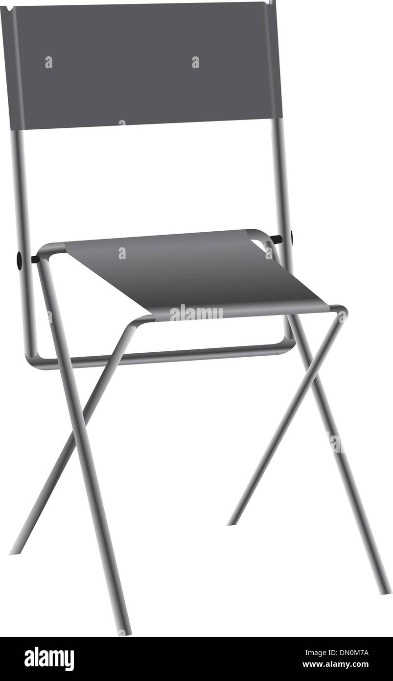 Folding chair Stock Vector