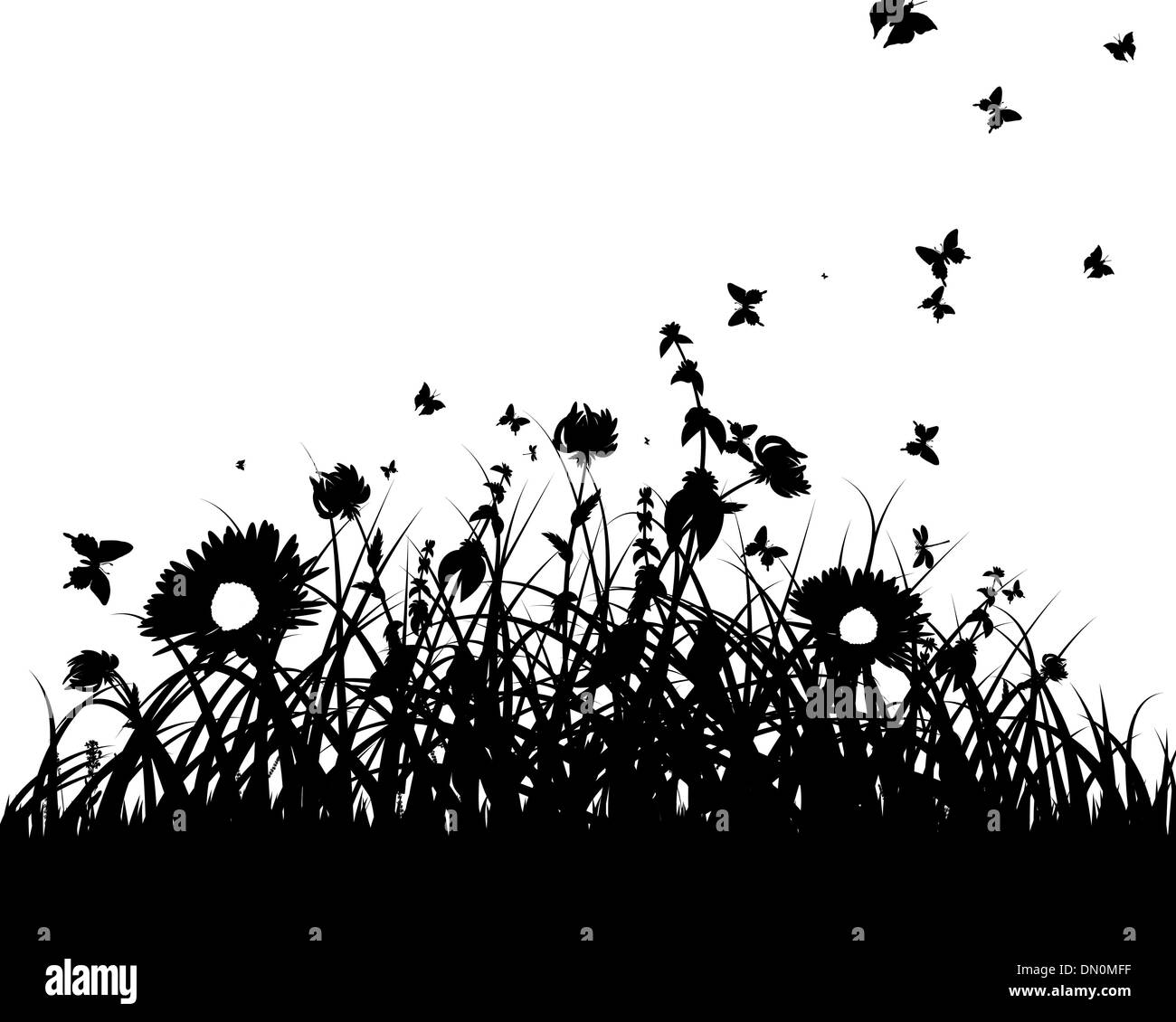 Bee silhouettes hi-res stock photography and images - Alamy