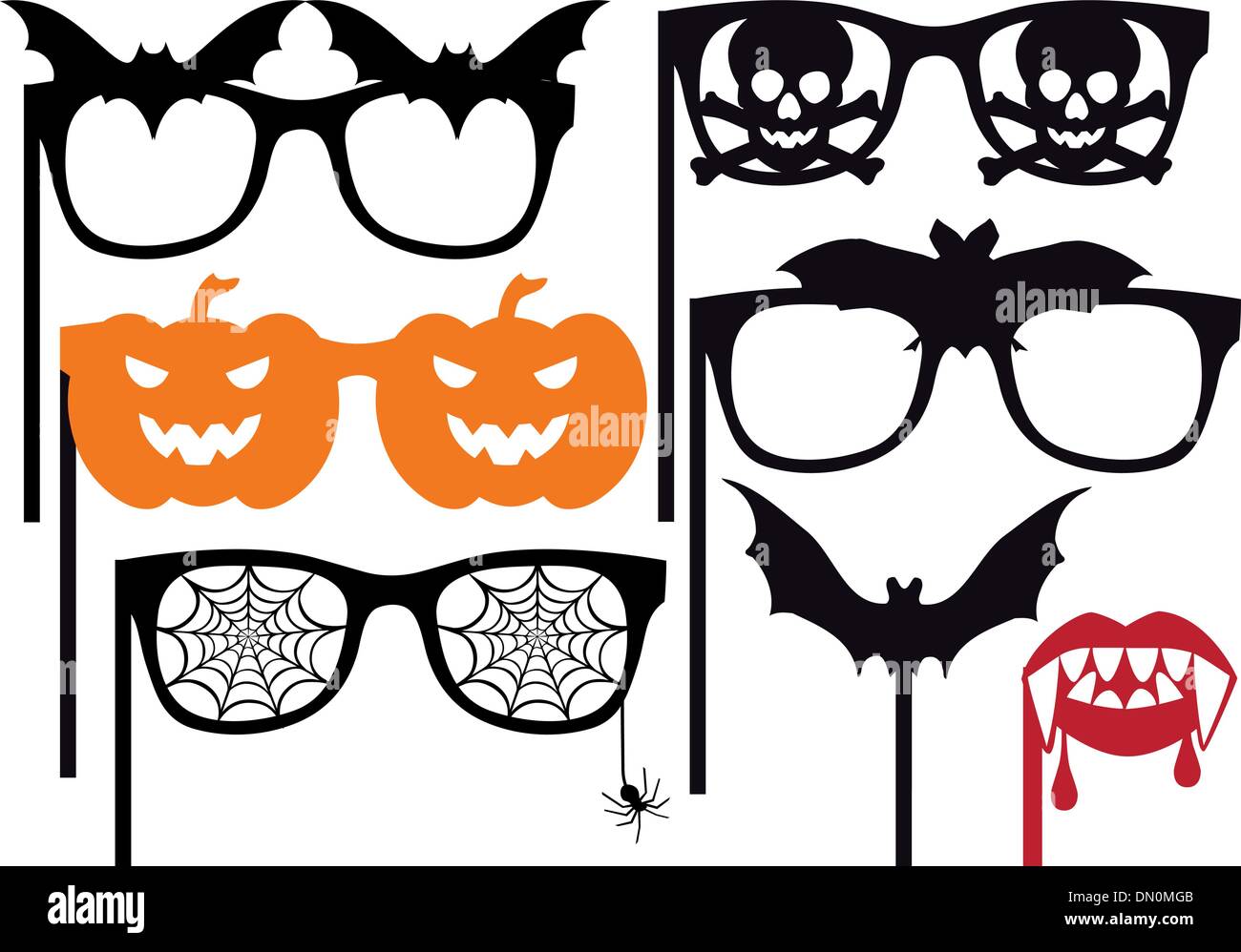 halloween booth props, vector Stock Vector Image & Art - Alamy