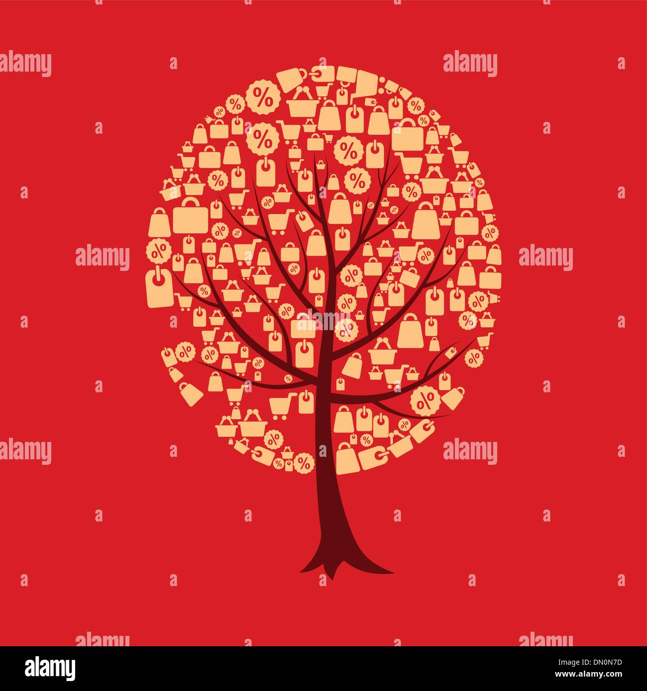 Tree sale Stock Vector