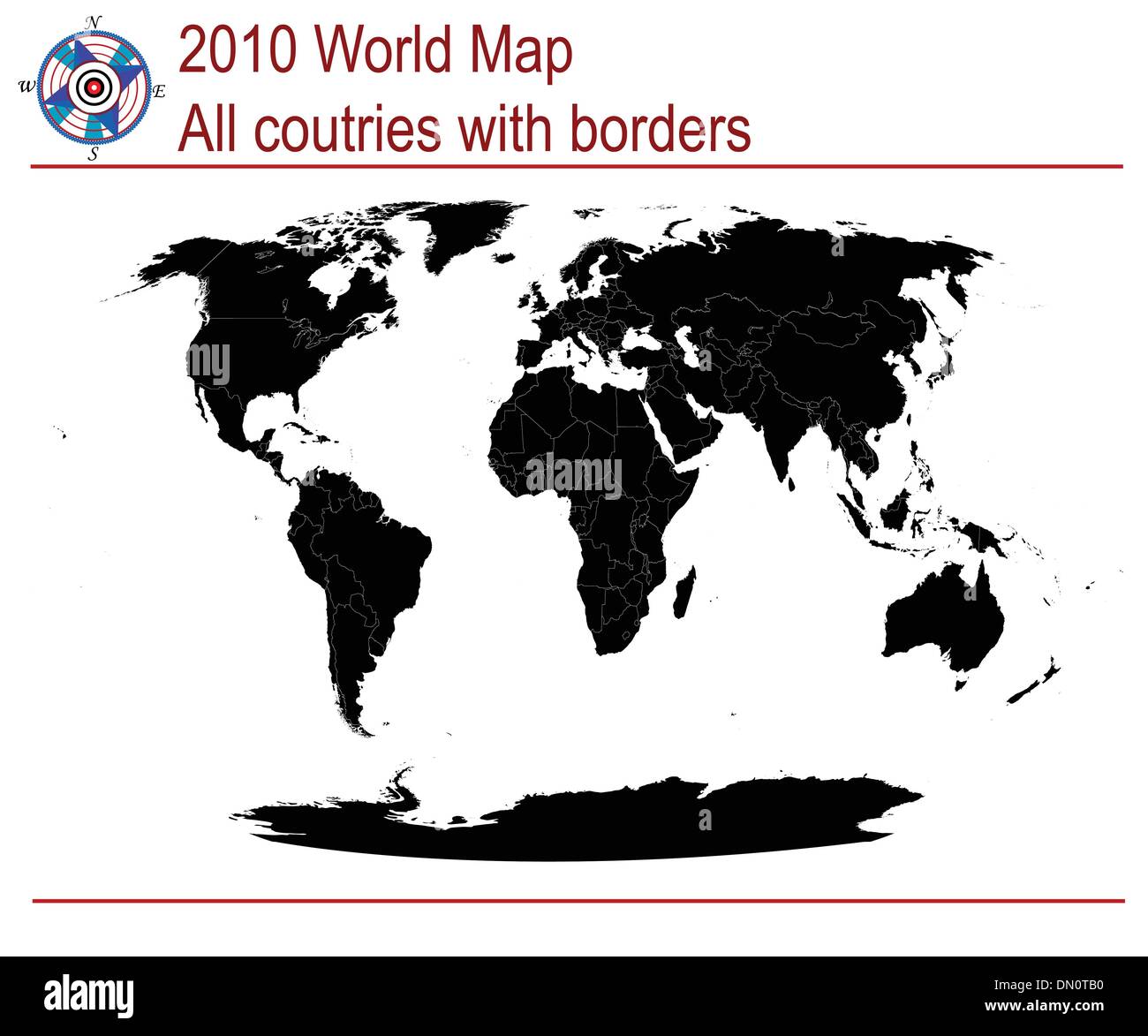 Complete world map Stock Vector Image & Art - Alamy