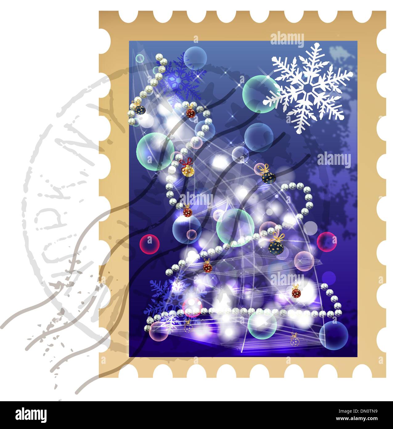 clip art christmas stamp Stock Vector Image Art Alamy