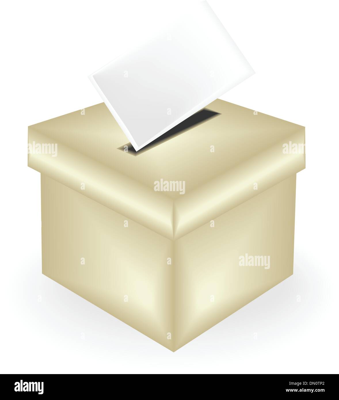 illustration of a ballot box Stock Vector