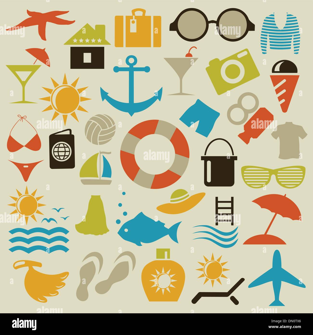 Beach an icon Stock Vector Image & Art - Alamy
