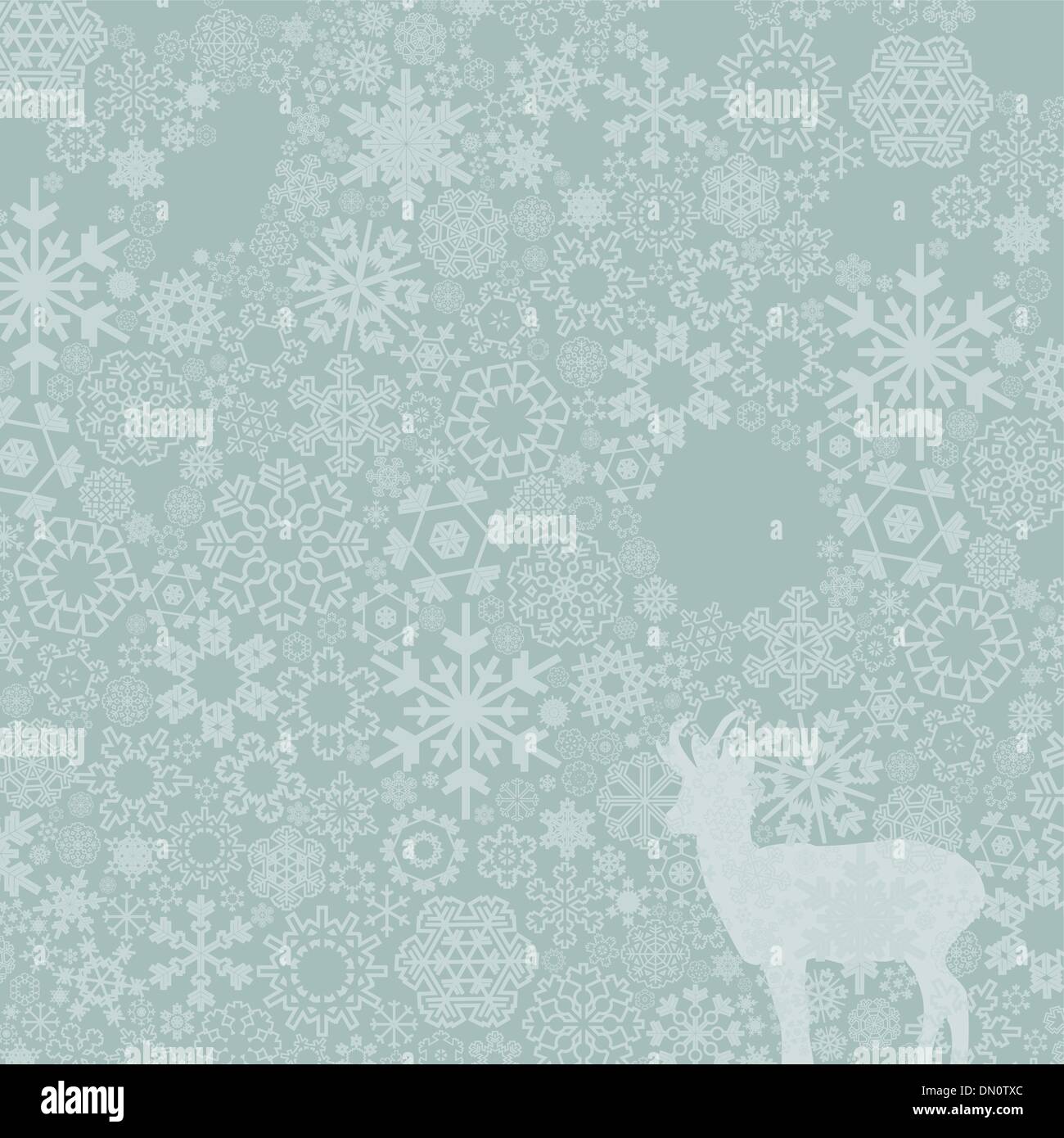 Deer in wood2 Stock Vector