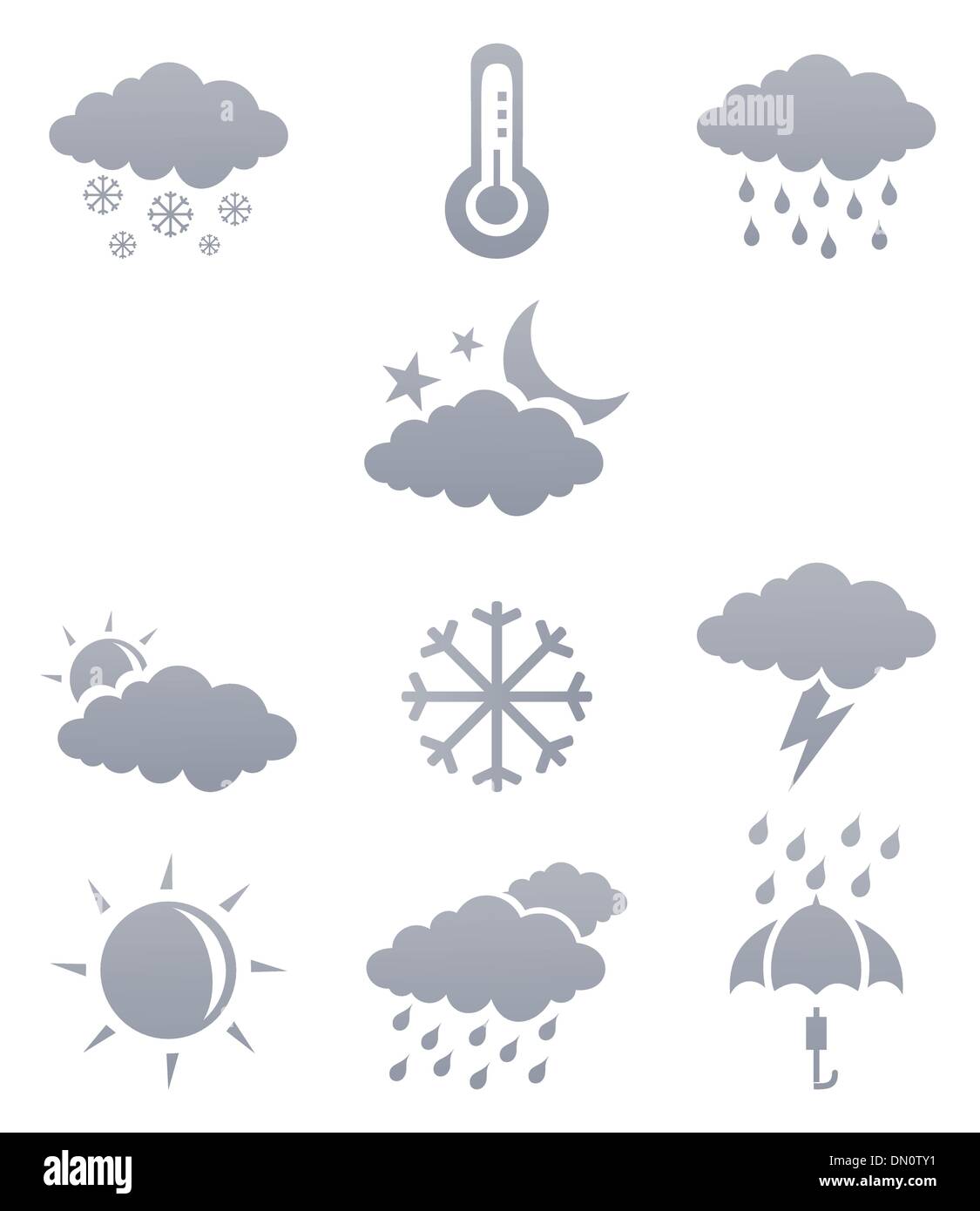 Weather icons3 Stock Vector