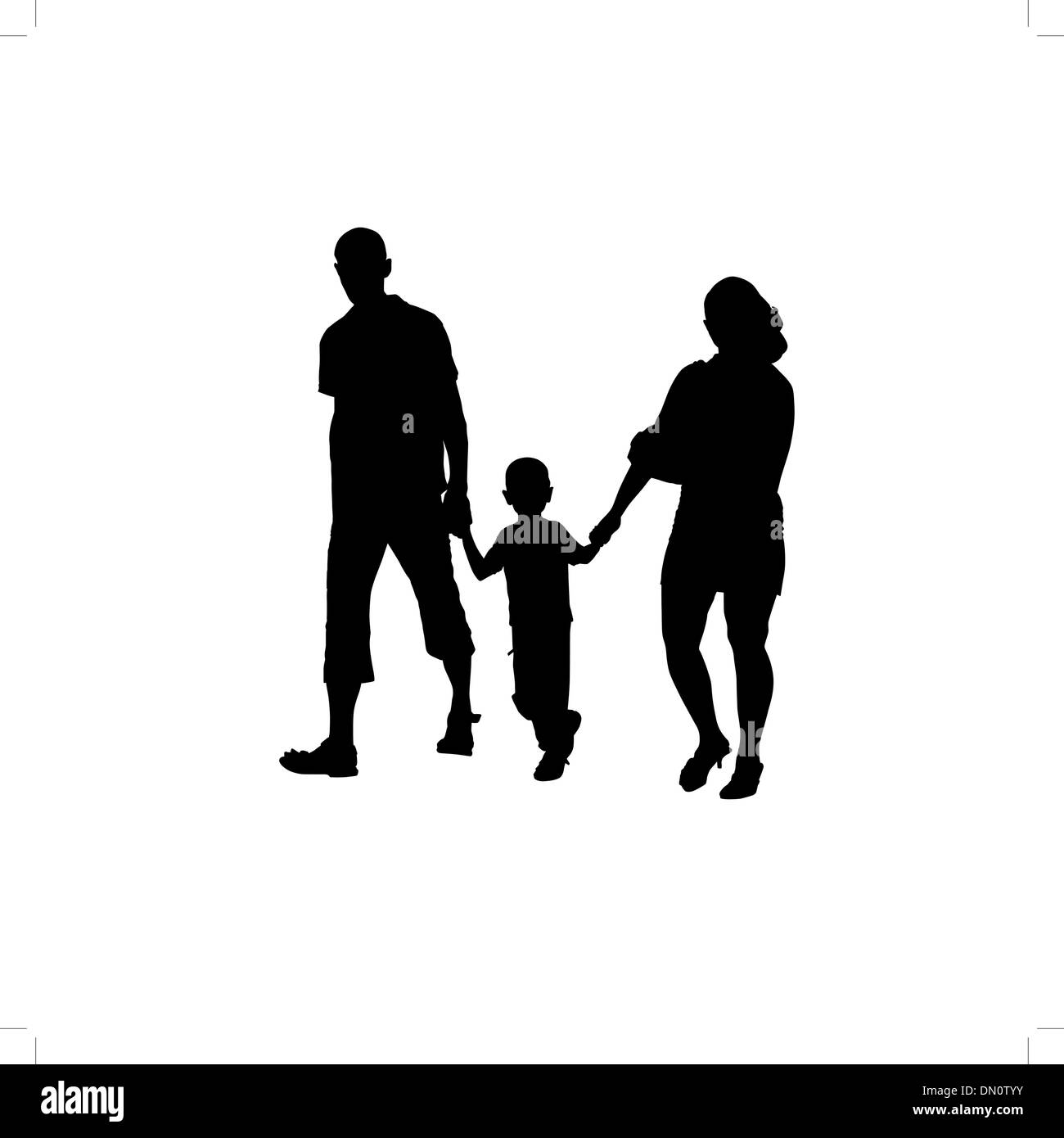 Vector silhouette of couples with baby Stock Vector Image & Art - Alamy