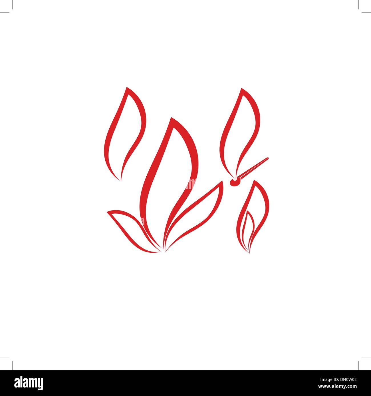 Set of vector symbols of fire Stock Vector Image & Art - Alamy