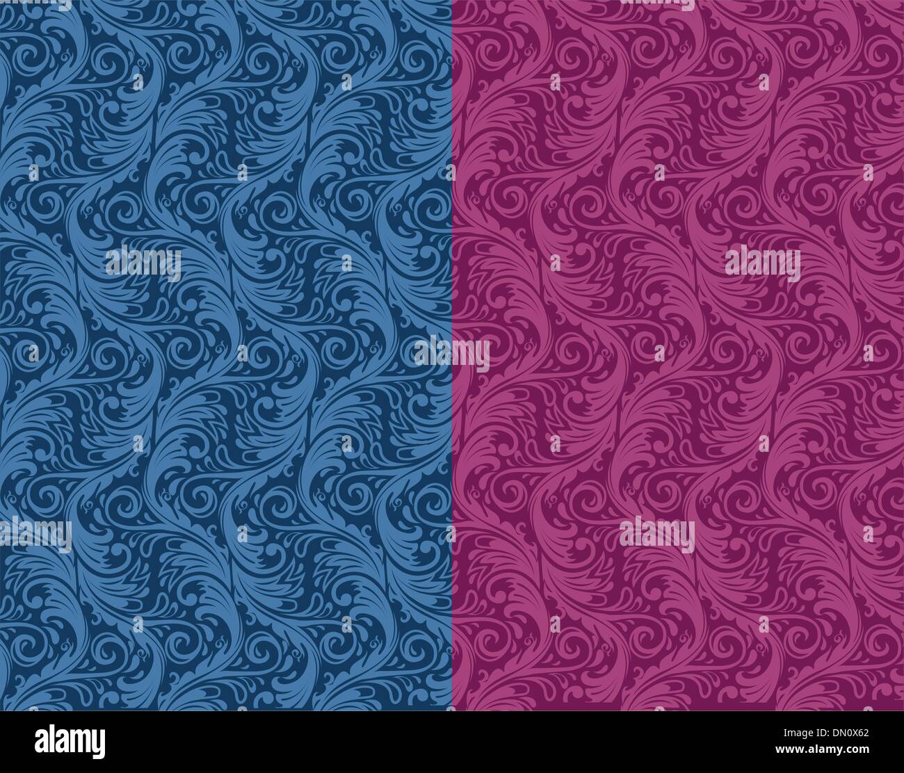Vector illustration of Damask pattern Stock Vector Image & Art Alamy