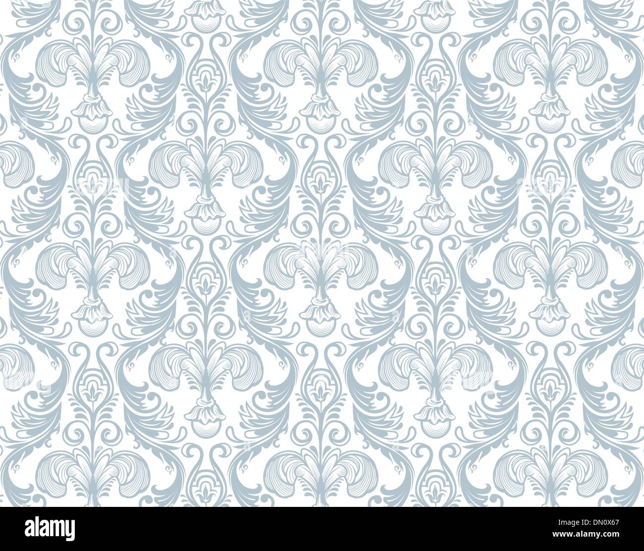Vector illustration of Damask pattern Stock Vector Image & Art - Alamy