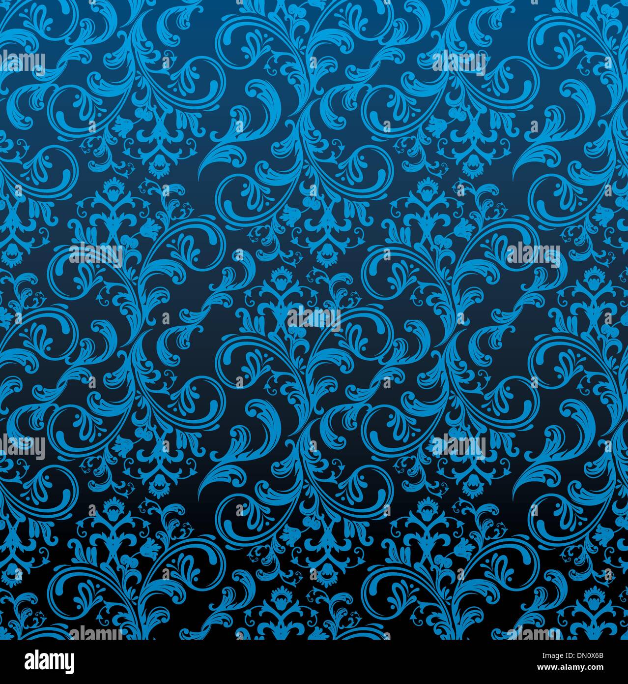 Vector illustration of Damask pattern Stock Vector Image & Art - Alamy