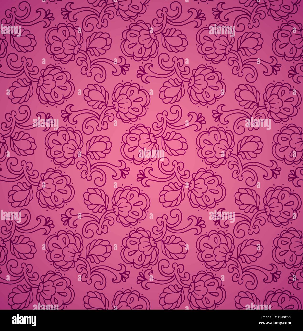 Vector illustration of Damask pattern Stock Vector Image & Art - Alamy