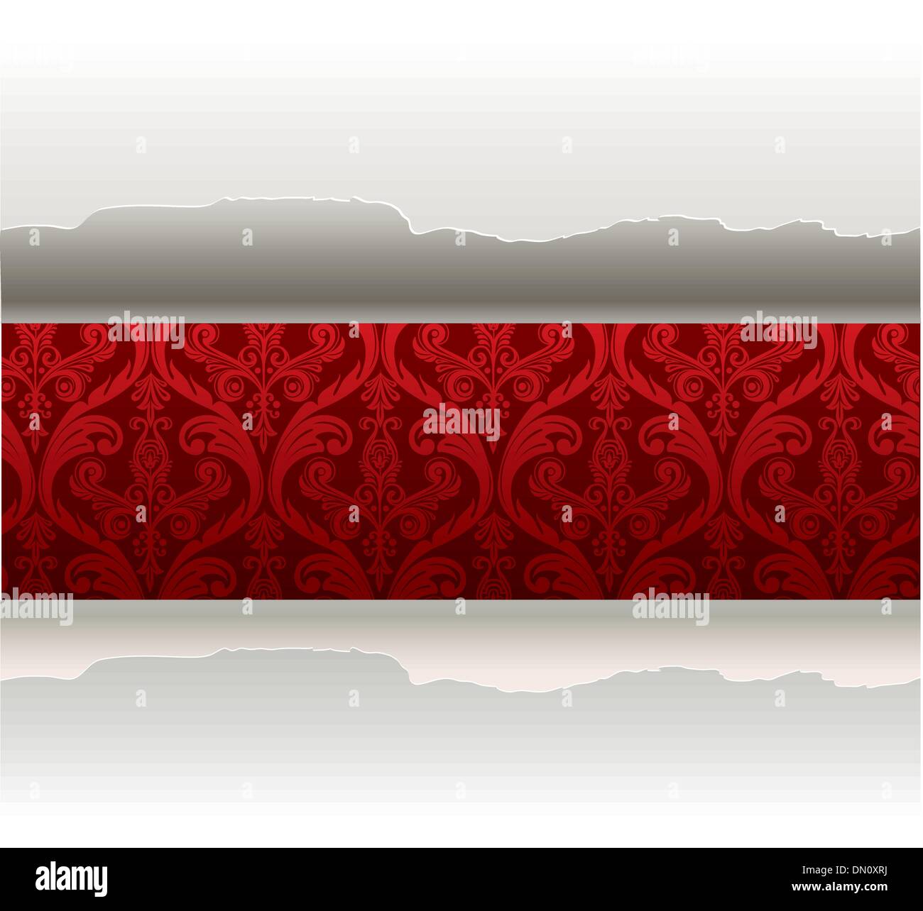 Vector illustration of Damask pattern Stock Vector Image & Art - Alamy