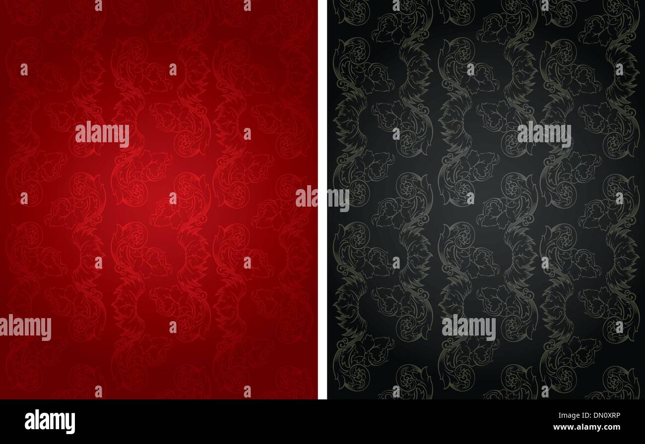 Vector illustration of Damask pattern Stock Vector Image & Art - Alamy