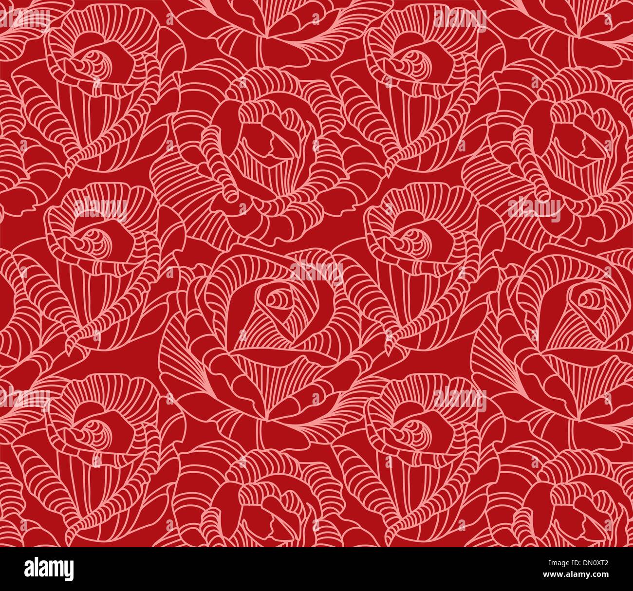 Vector illustration of Damask pattern Stock Vector Image & Art - Alamy
