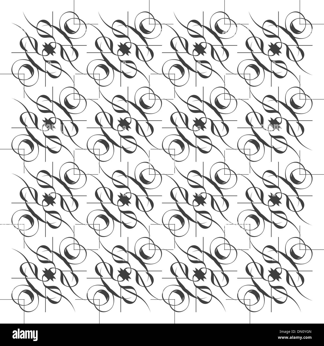 Seamless pattern and design elements, vector Stock Vector Image & Art ...