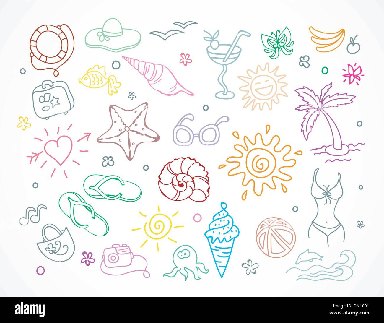 Summer icon Stock Vector Images - Alamy