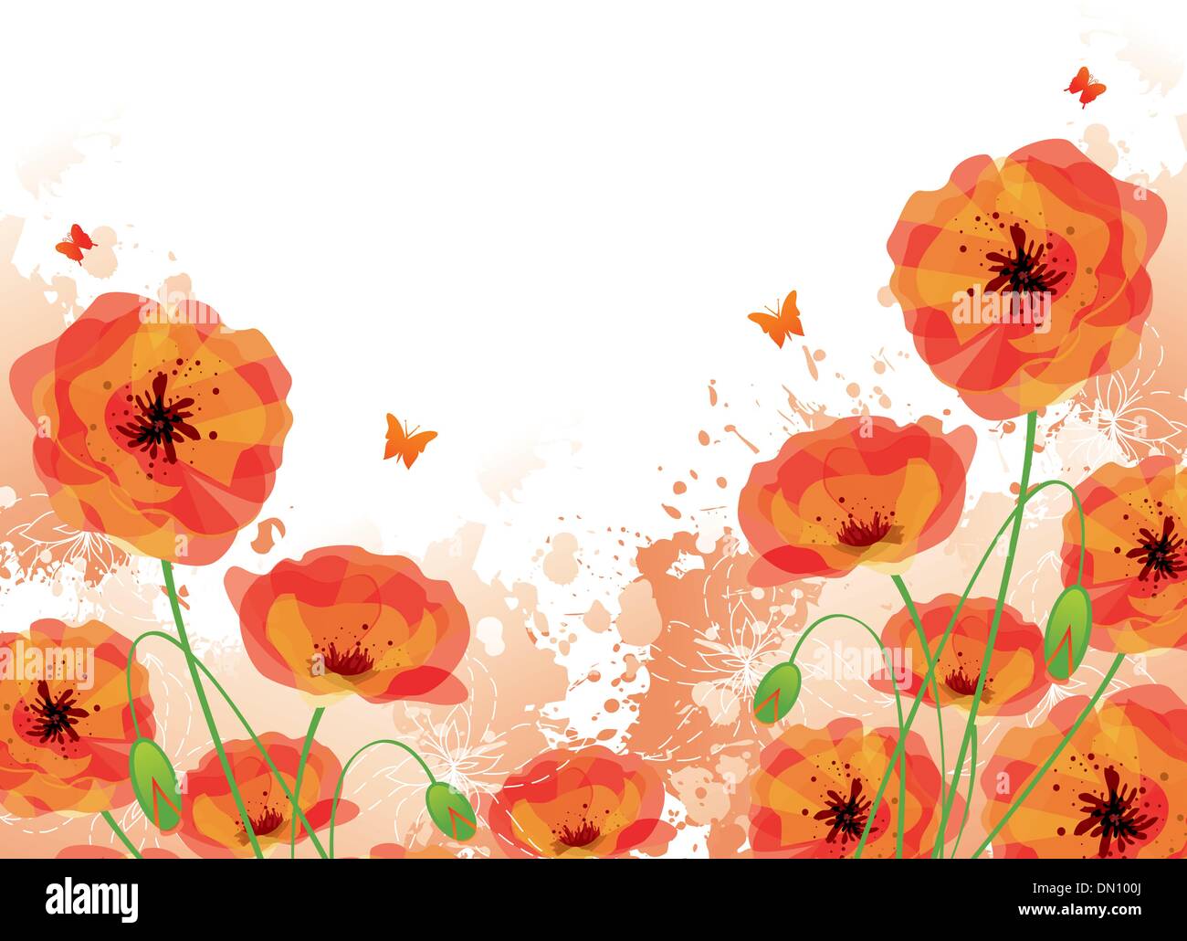 Bush poppies silhouette hi-res stock photography and images - Alamy
