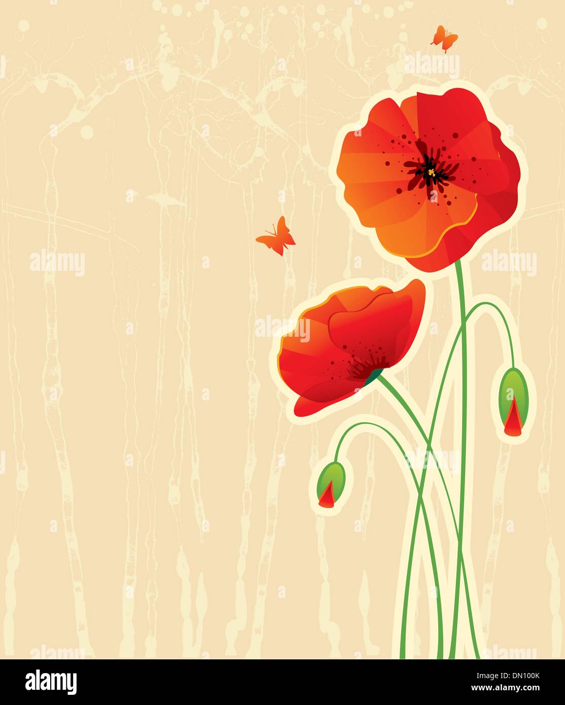 Bush poppies silhouette hi-res stock photography and images - Alamy