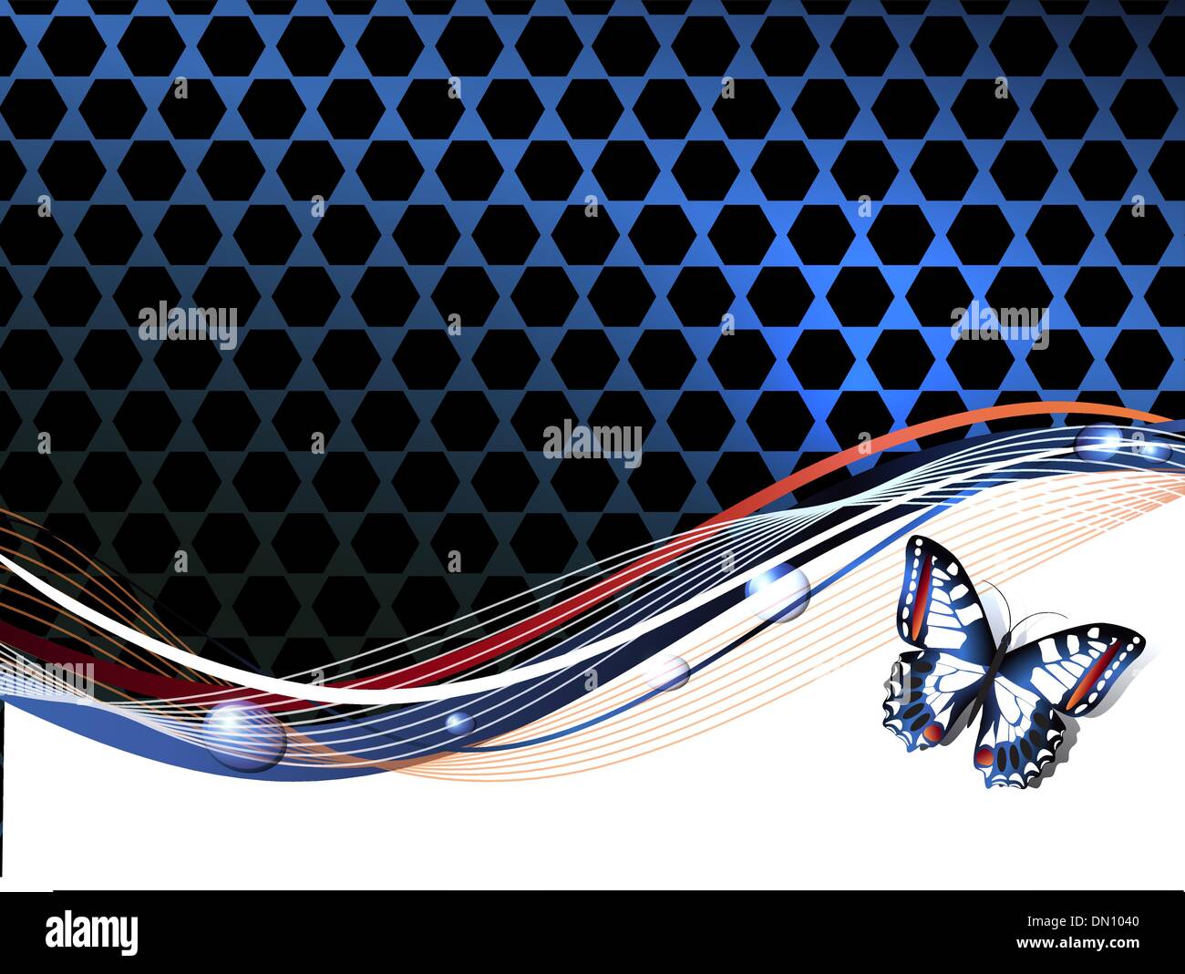 Abstract Background with Butterfly Stock Vector Image & Art - Alamy