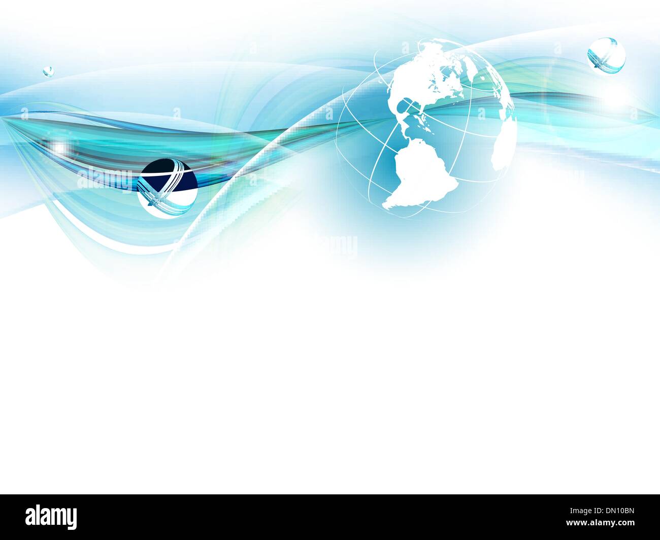 blue vector background with globe. Eps10 Stock Vector Image & Art - Alamy