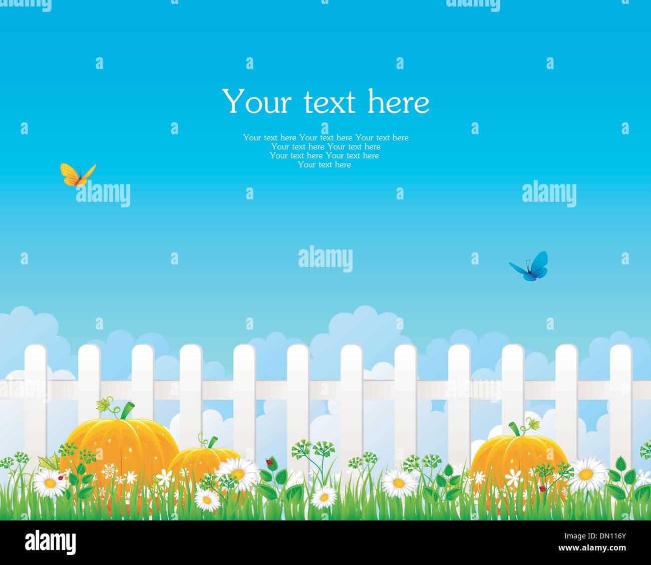 White fence with grass Stock Vector Image & Art - Alamy
