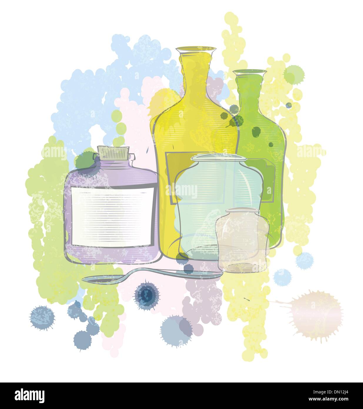 Watercolor jars hires stock photography and images Alamy