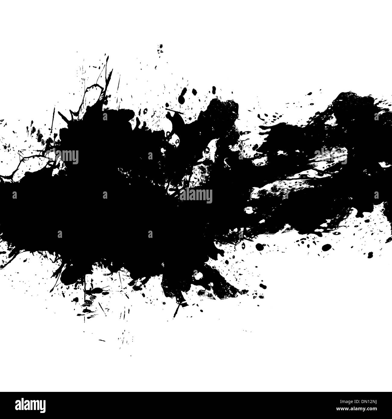 Black Paint Splatter Stock Vector