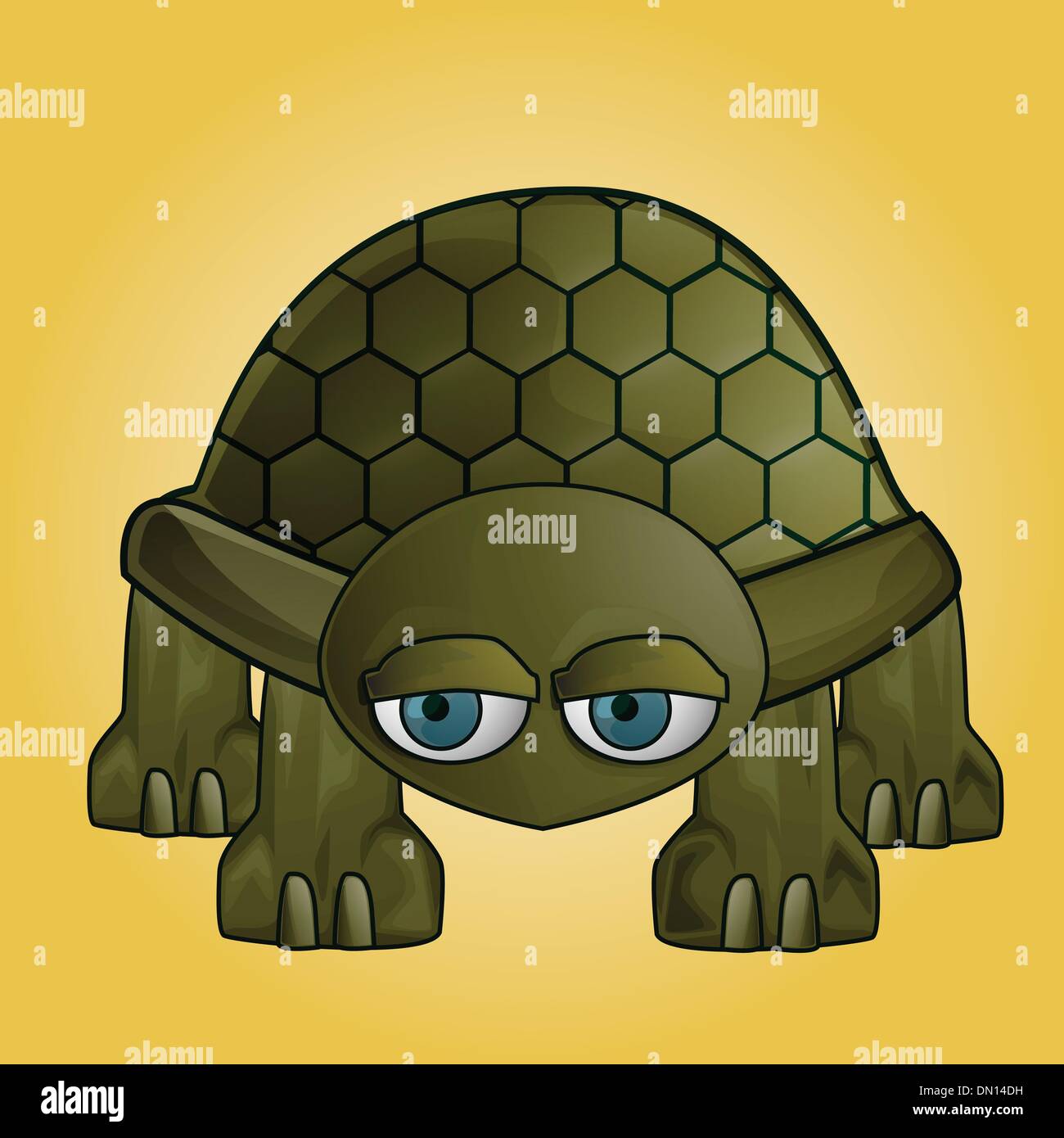 turtle clip art Stock Vector