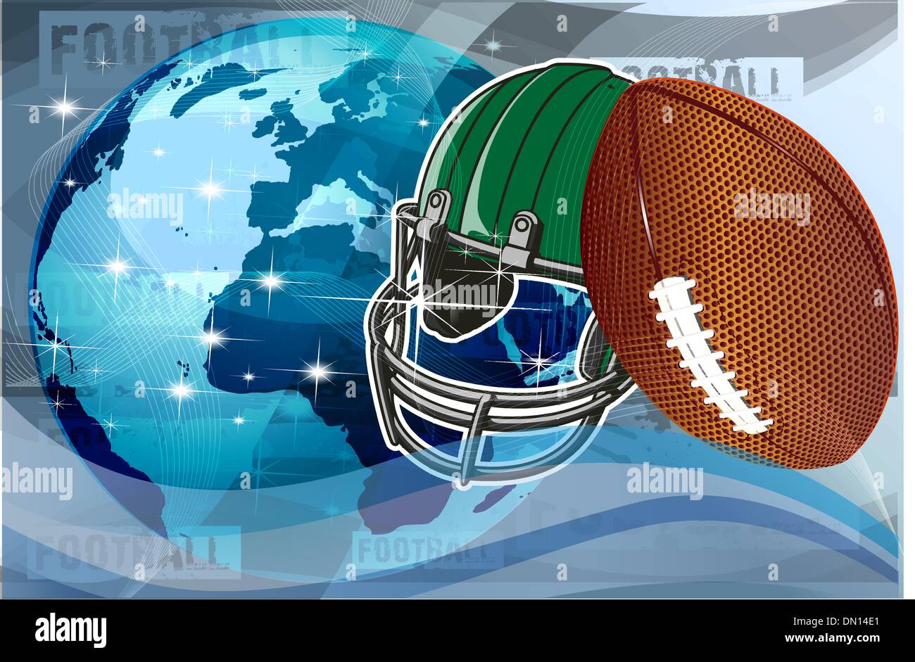 vector american football and helmet Stock Vector Image & Art - Alamy