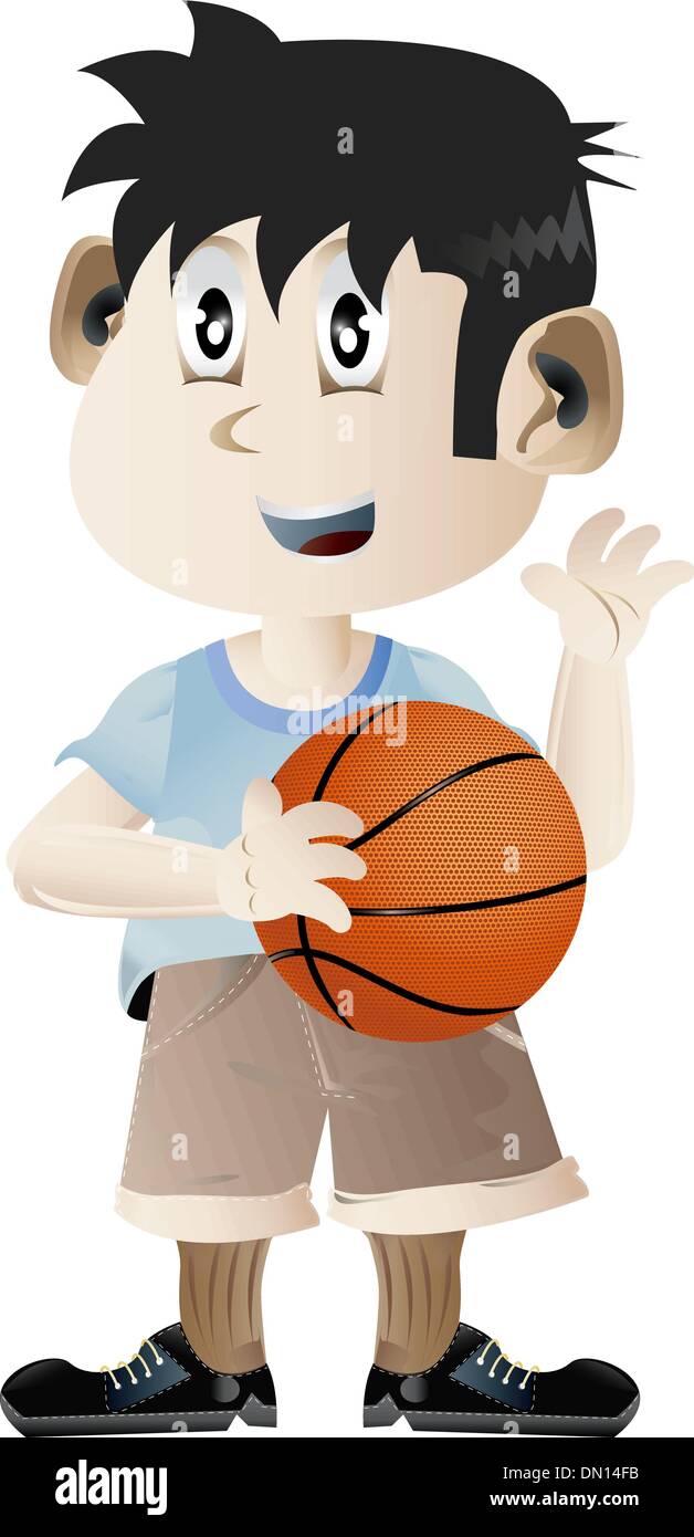 Boy Holding Basketball Ball Vector Stock Vector Image Art Alamy Boy Holding Basketball Ball Vector Stock Vector Image Art Alamy