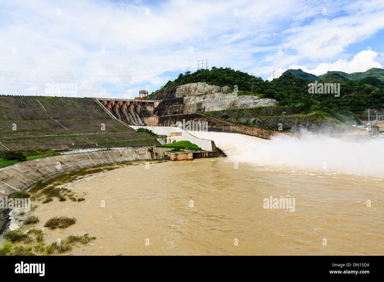 Hydroelectric power plant at the north Vietnam Stock Photo Alamy