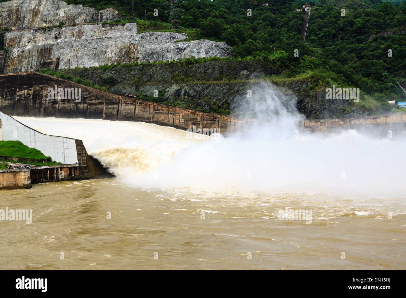 Hydroelectric power plant at the north Vietnam Stock Photo Alamy