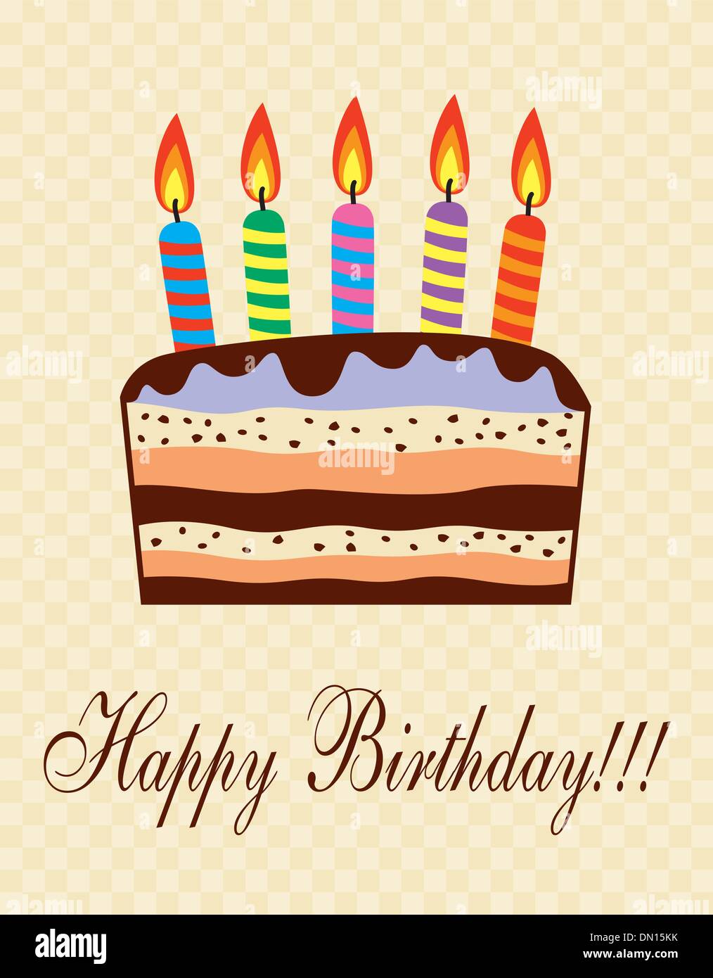 vector birthday cake Stock Vector Image & Art - Alamy