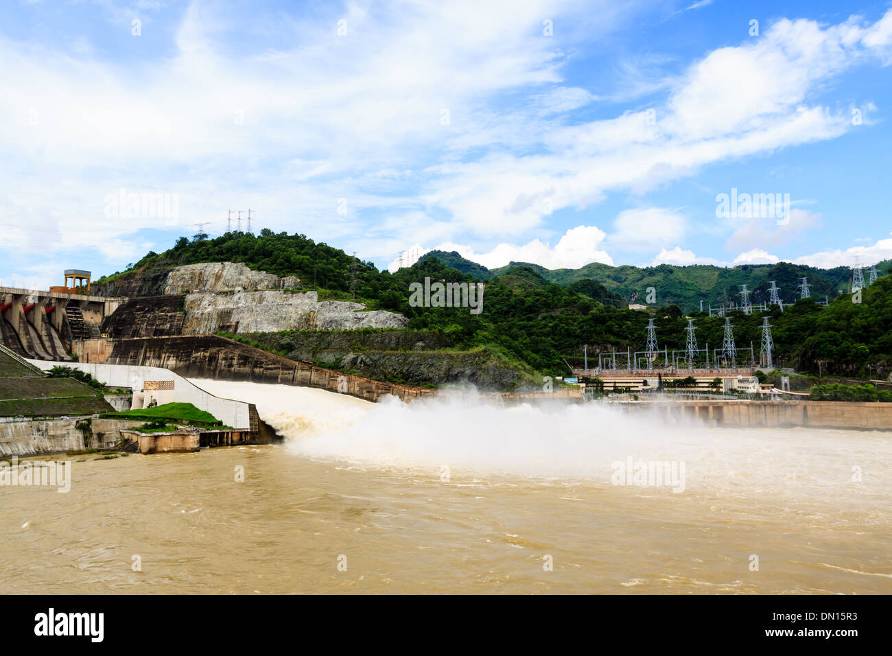 Hydroelectric power plant at the north Vietnam Stock Photo Alamy