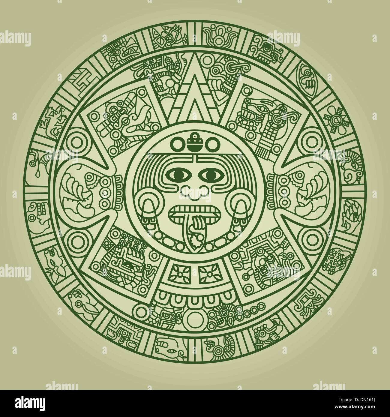 Aztec Calendar Clip Art