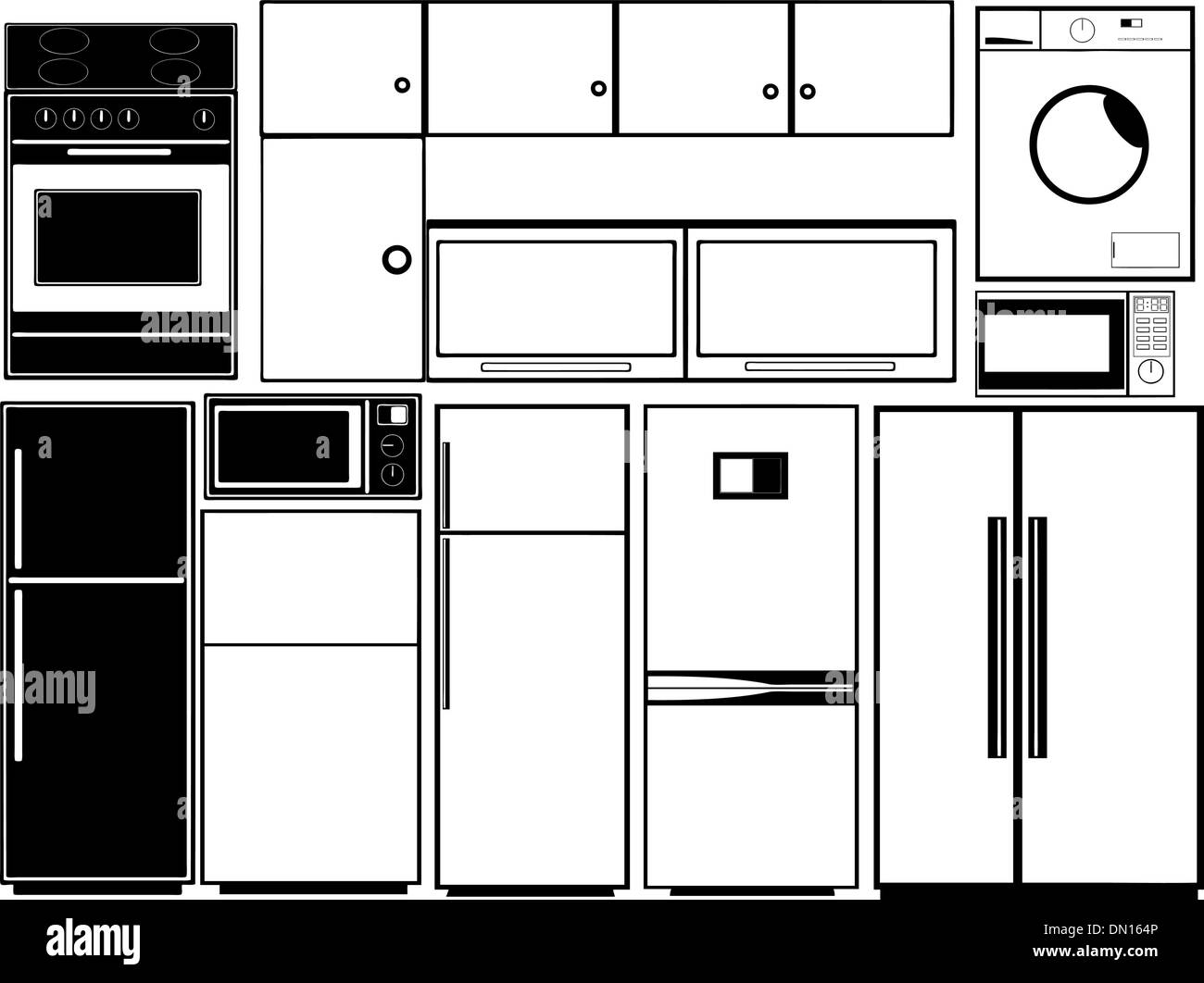 Kitchen electronics Stock Vector