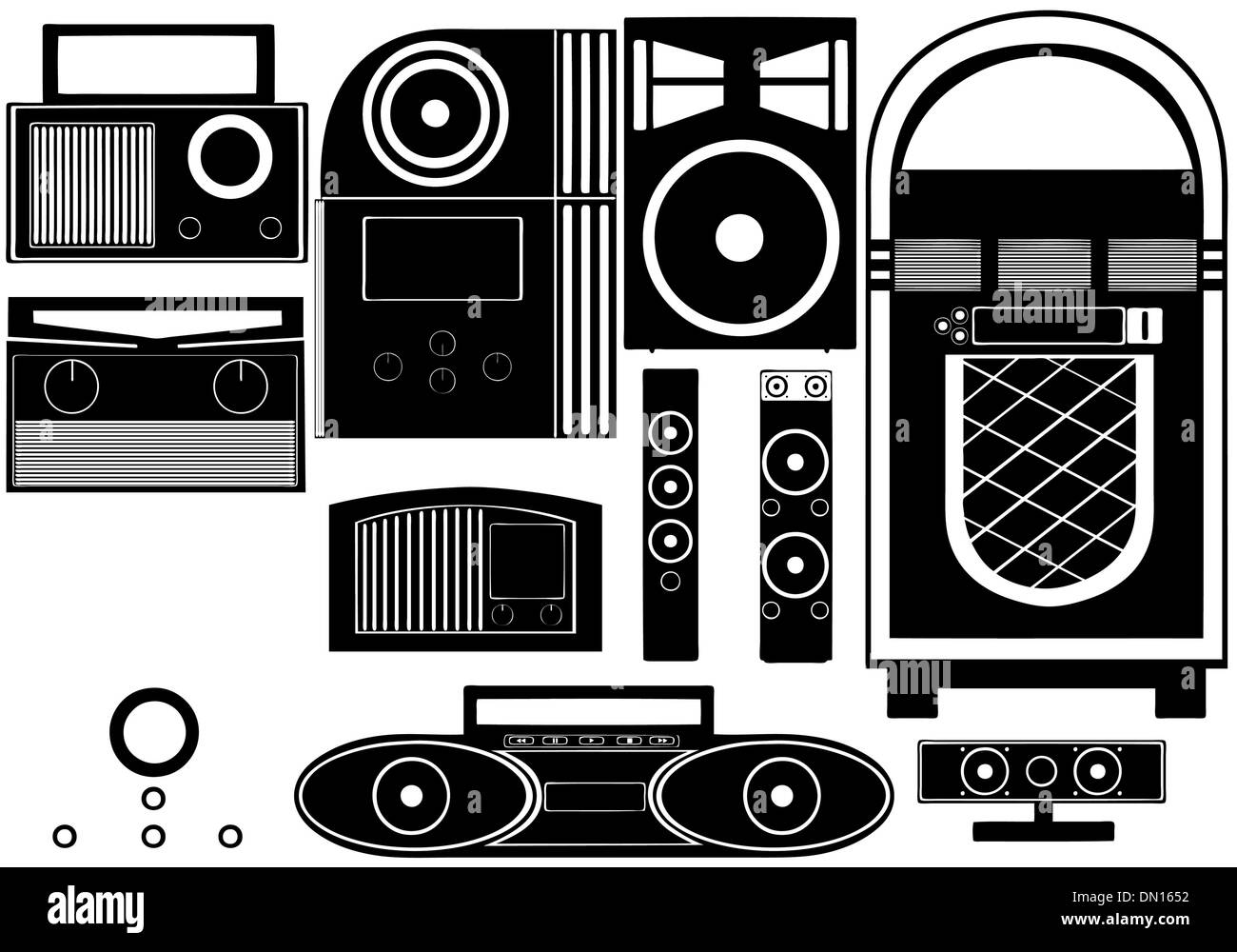 Entertainment objects Stock Vector
