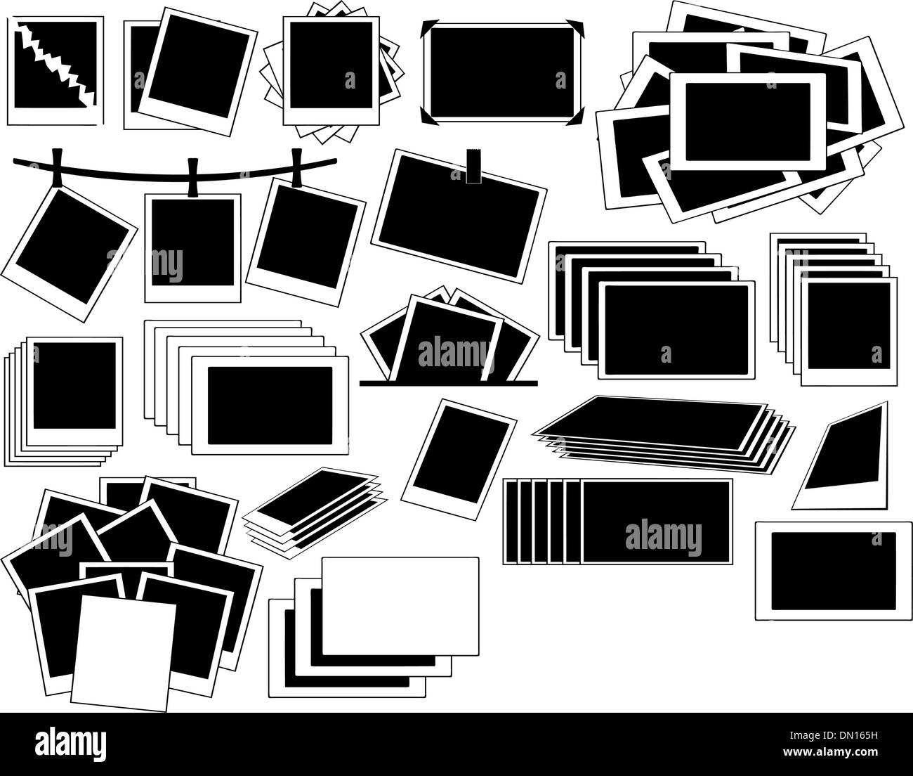 Photo frame collection Stock Vector Image & Art - Alamy