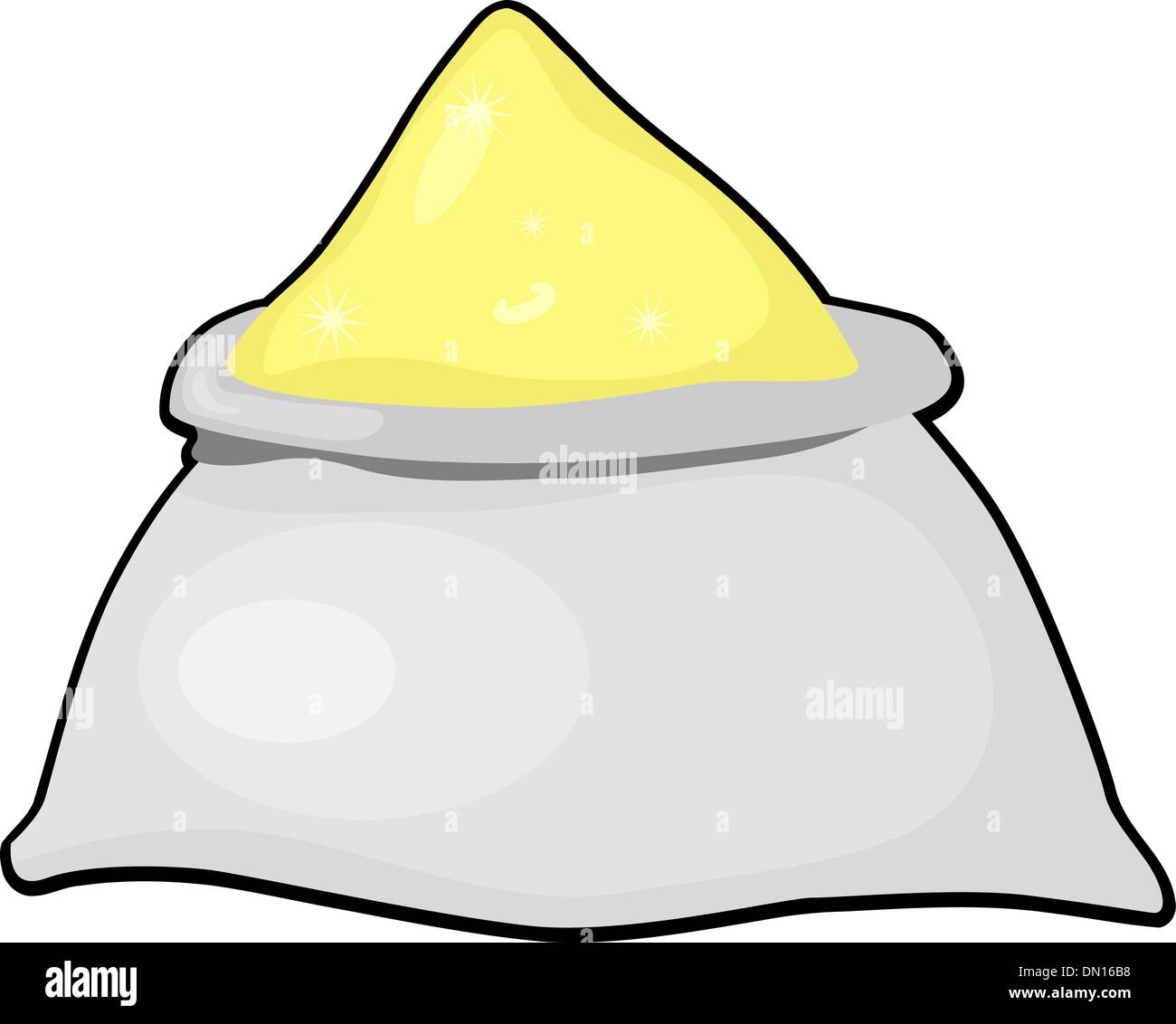 Illustration of a sack of flour. eps10 Stock Vector Image & Art - Alamy