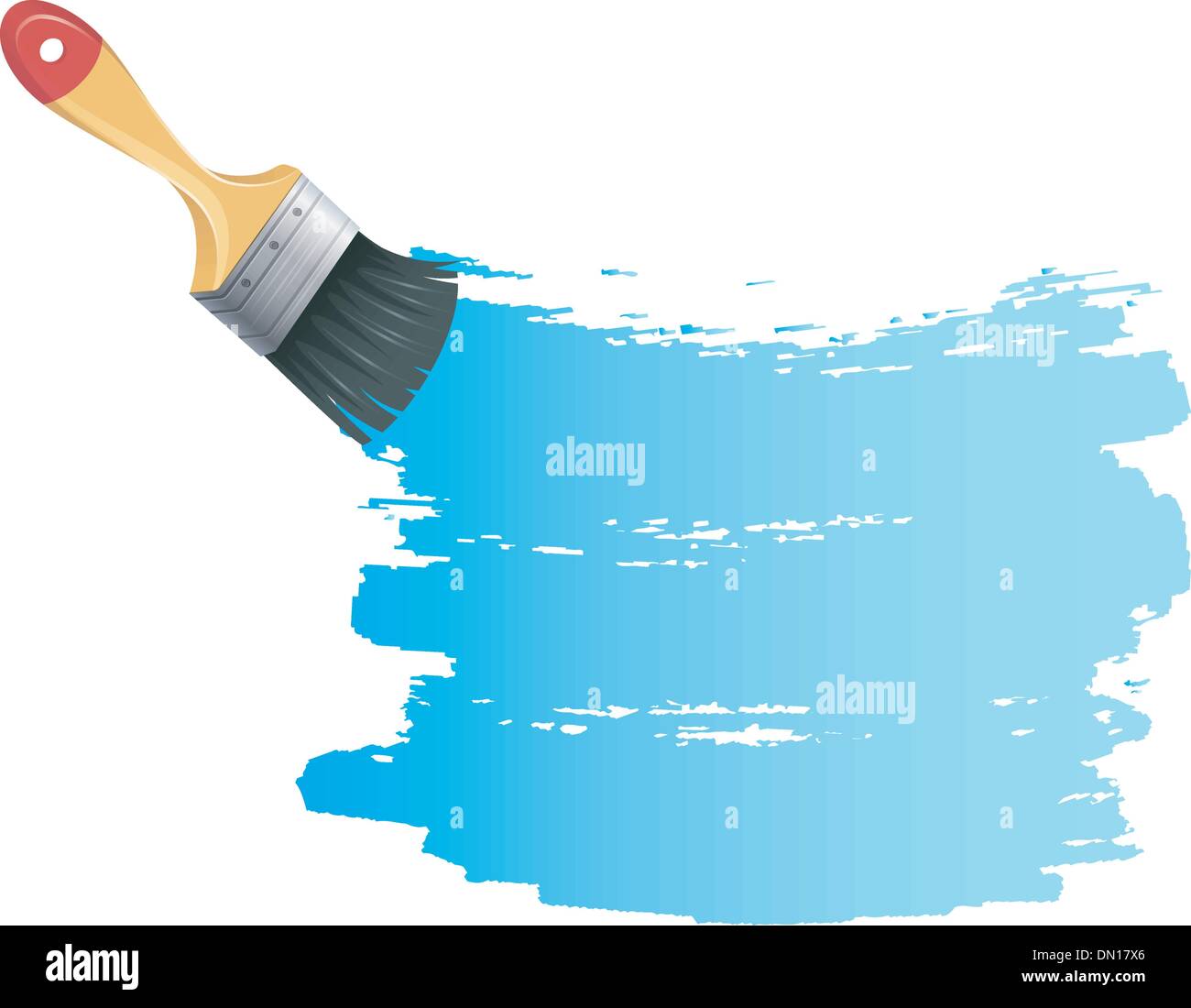 Paint brush with blue splash Stock Vector Image & Art - Alamy